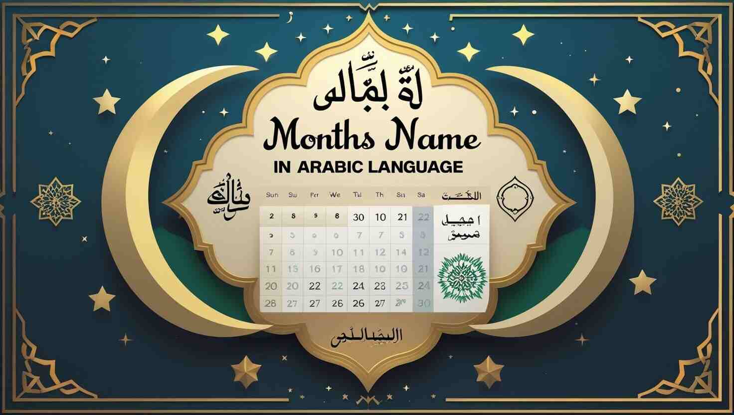 months name in arabic language
