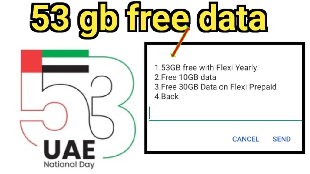 What is the UAE National Day 53GB Free Data Etisalat Offer?