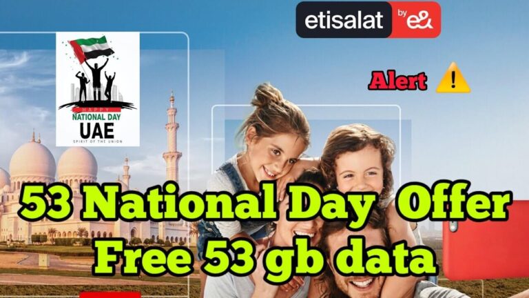 free 53 gb data etisalat