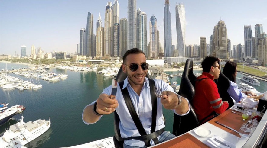 The Dinner in the Sky Dubai Experience