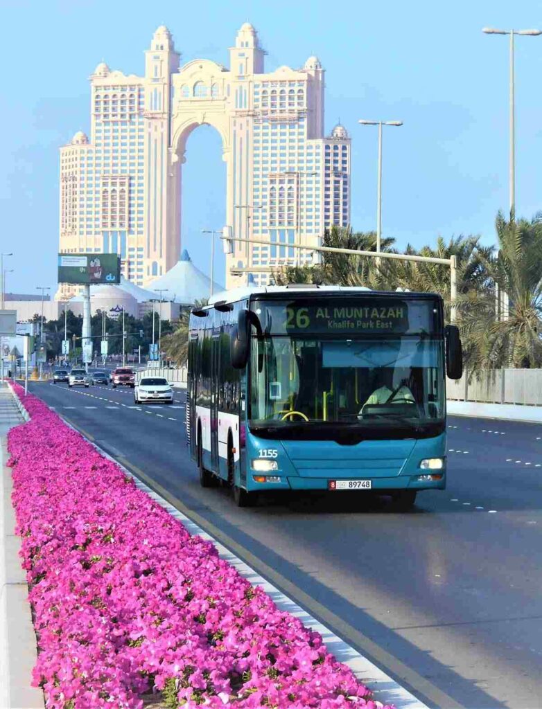 What is the A2 Bus Route in Abu Dhabi?