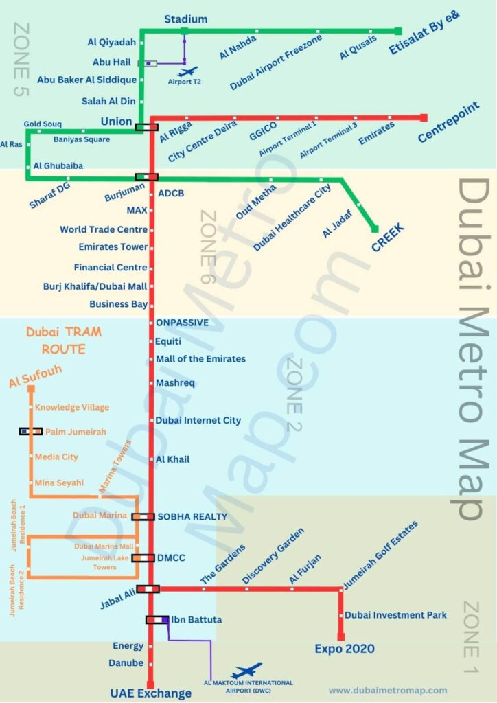 dubai internet city metro station map
