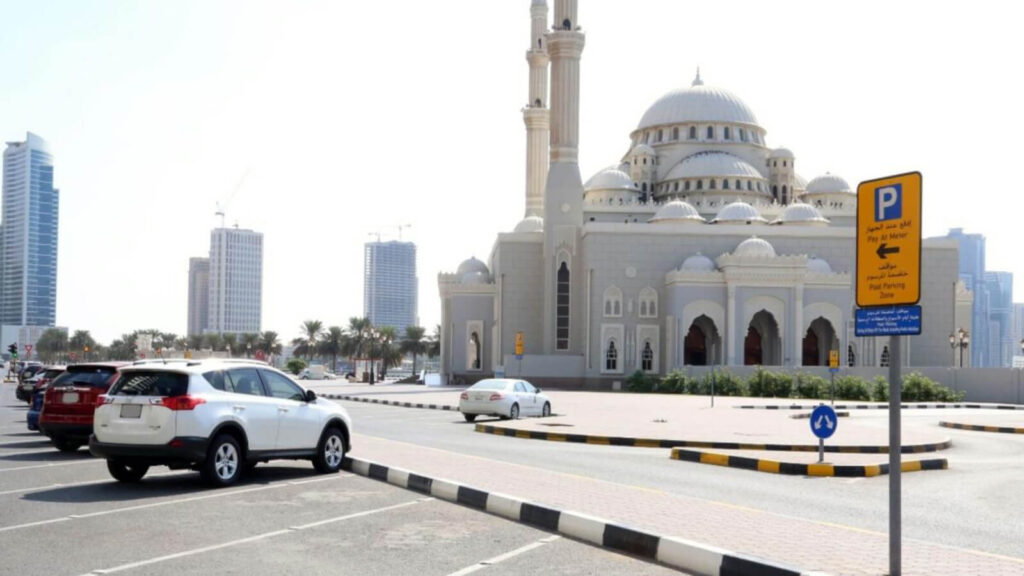 Sharjah paid parking timing (regular days)