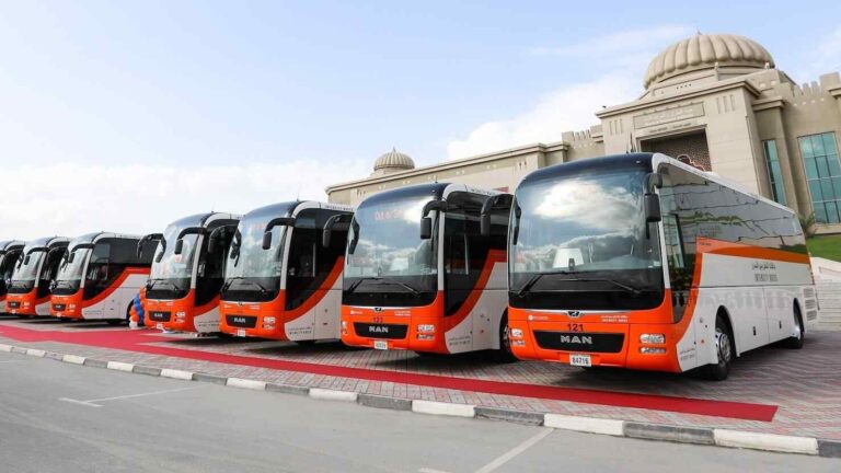 sharjah to abu dhabi bus timings