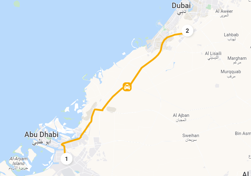 Taxi from Shabiya to Dubai (Fastest Option)