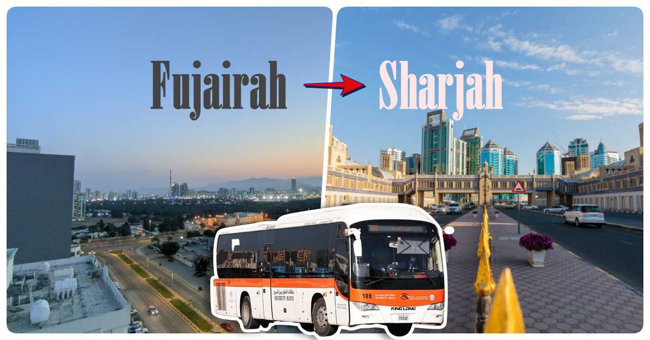 fujairah to sharjah bus timings