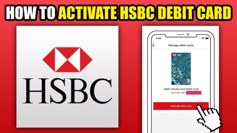how to activate hsbc debit card uae