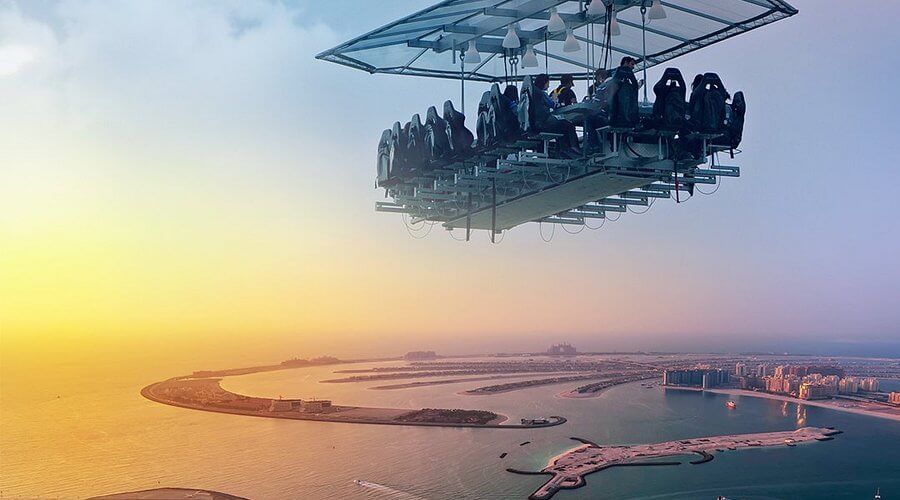 dinner in the sky: Location, Area, and Accessibility