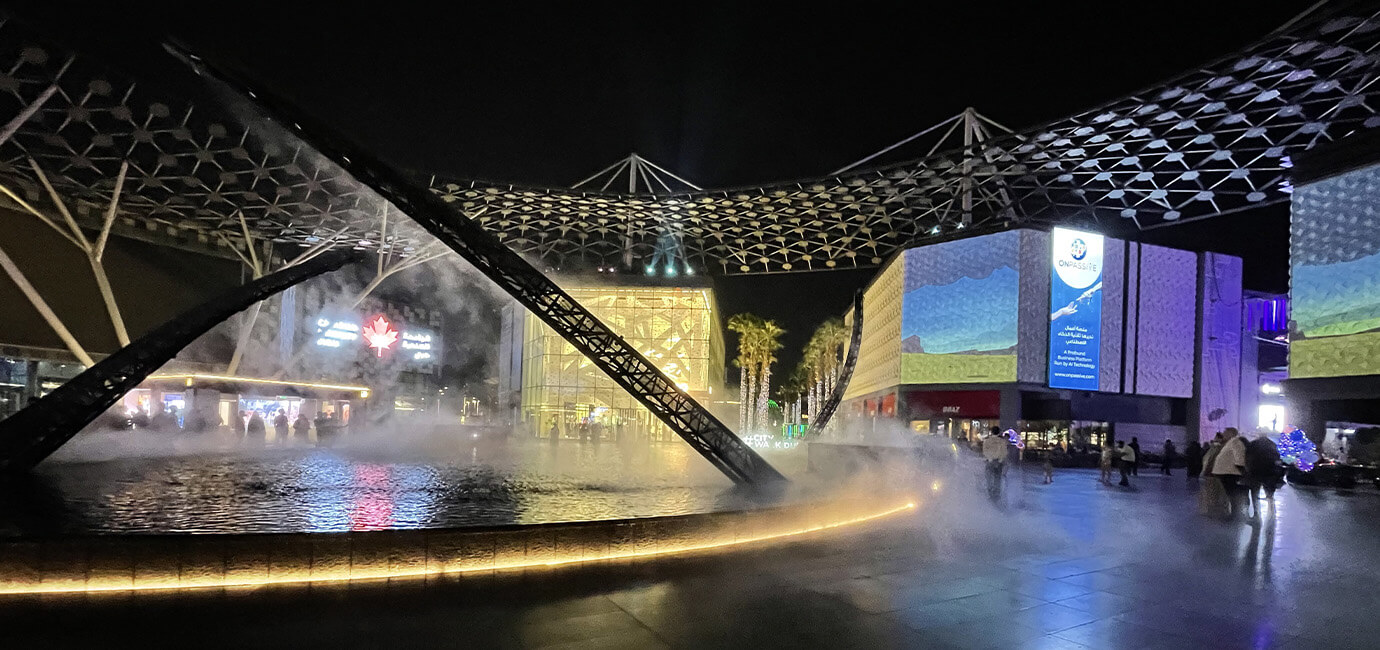 fountain area city walk