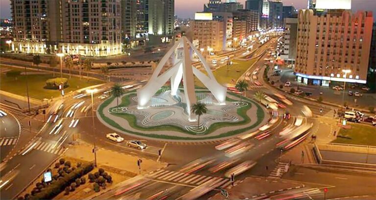 clock tower roundabout dubai