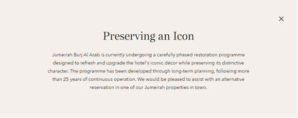 Burj Al Arab to Temporarily Close for Major Revamp - What to Expect in UAE